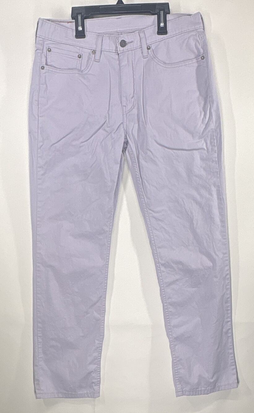 Levi's Men's Purple Denim Jeans Slim Fit Straight Light Wash 5-Pocket Button